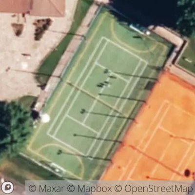 Satellite view of tennis court at Via Sandro Pertini 23, 23811 Ballabio Lecco, Italy