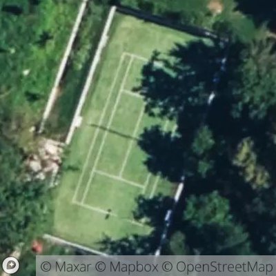 Satellite view of tennis court at Via Palembri 13, 22030 Oliveto Lario Lecco, Italy