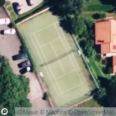 Satellite view of tennis court at Via Palembri 12, 22030 Bellagio Como, Italy