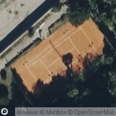 Satellite view of tennis court at Via Beneficenza 22, 22021 Bellagio Como, Italy
