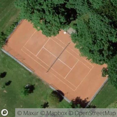 Satellite view of tennis court at Route De Suisse 1, 1195 Bursinel, Switzerland