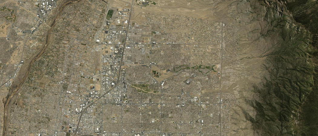 Satellite view of the Albuquerque scan area