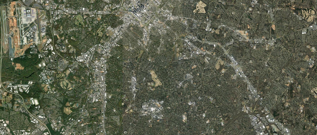 Satellite view of the Charlotte scan area