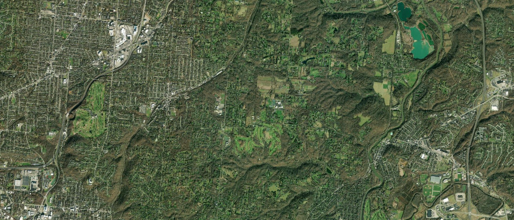 Satellite view of the Cincinnati scan area