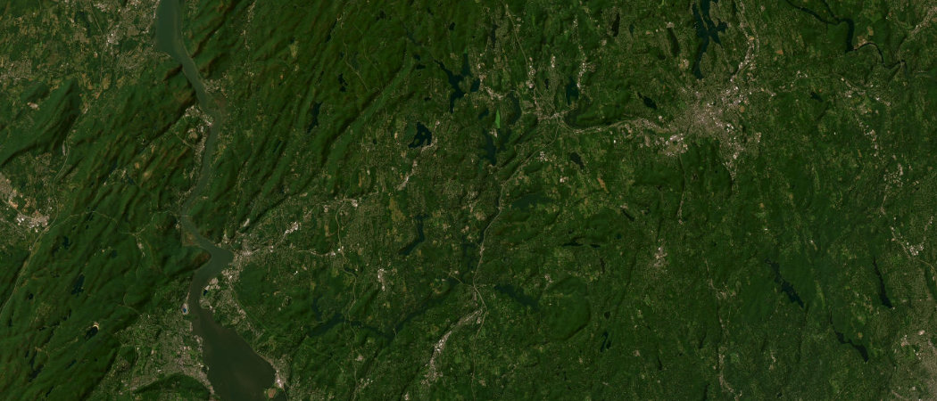 Satellite view of the North Salem scan area