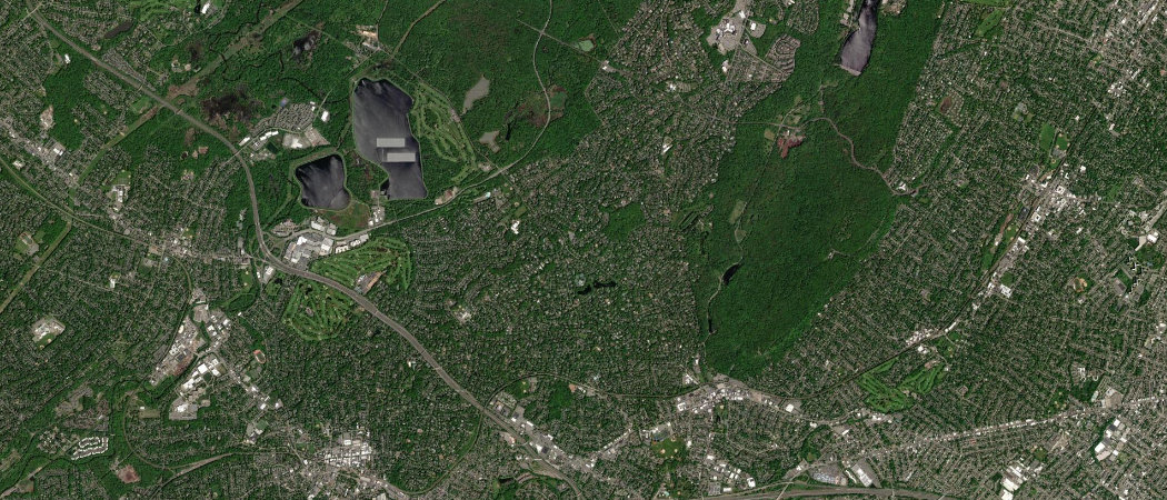 Satellite view of the Short Hills scan area