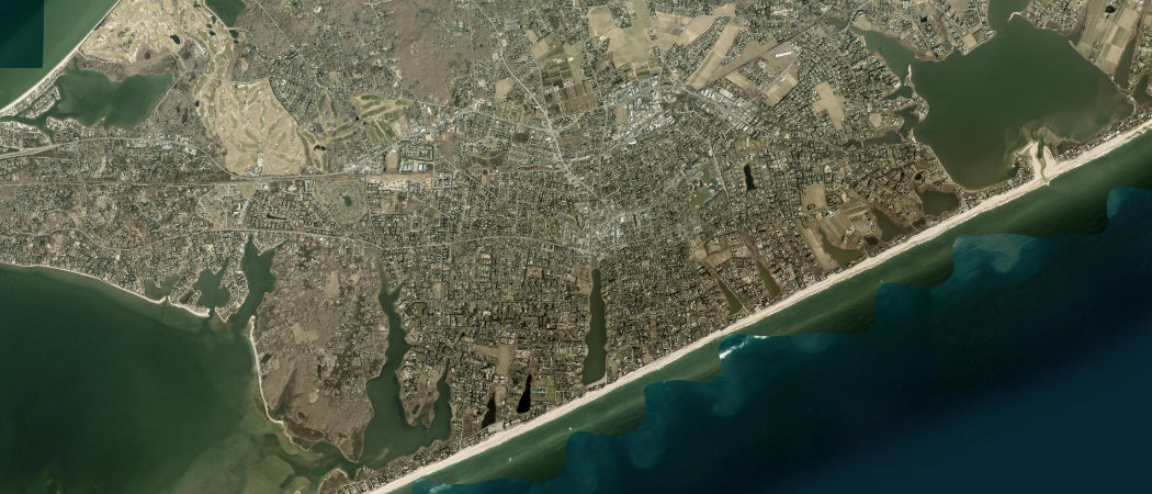 Satellite view of the Southampton scan area