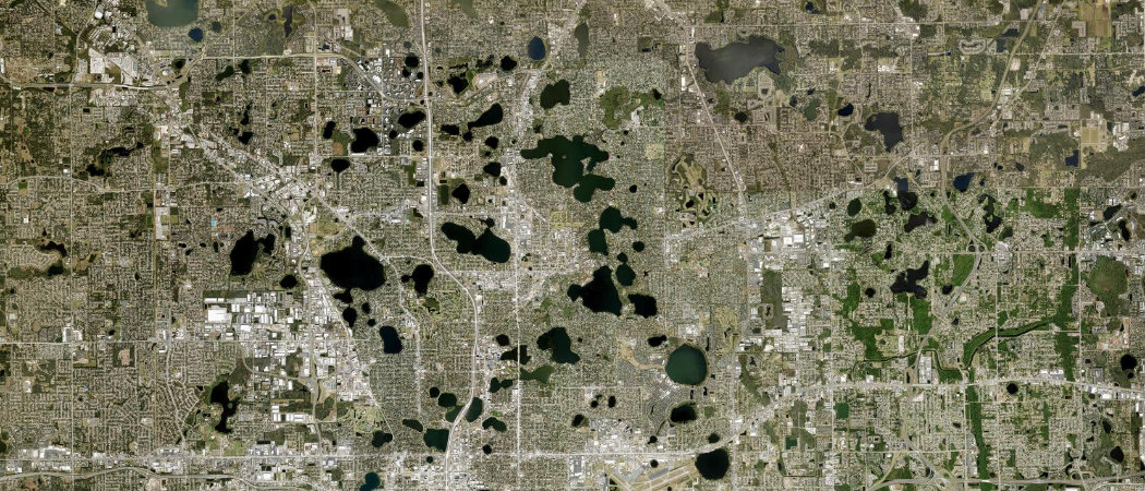 Satellite view of the Winter Park scan area